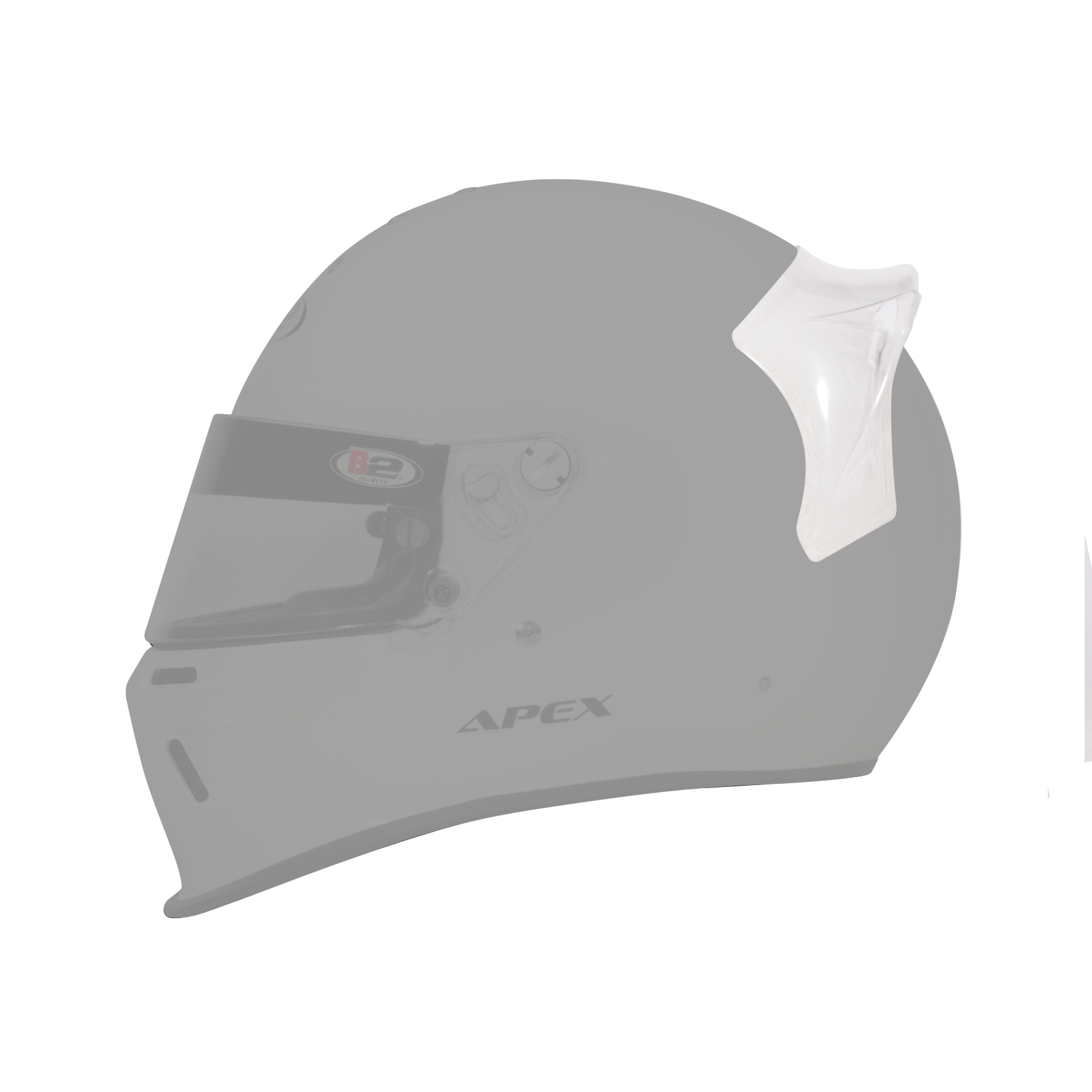 B2 REAR SPOILER CLEAR